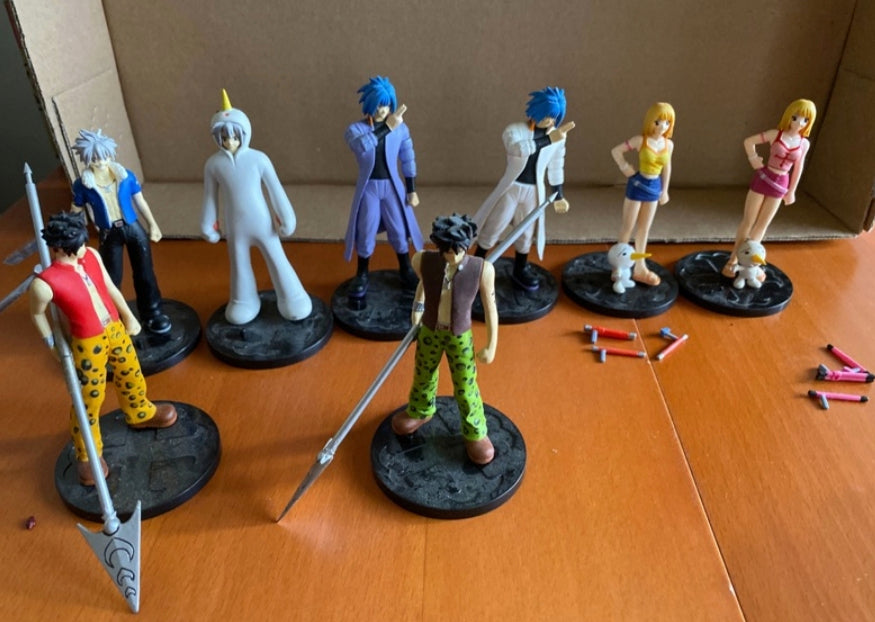 Konami Mashima Hiro Rave Vol 1 8 Collection Figure Set Used