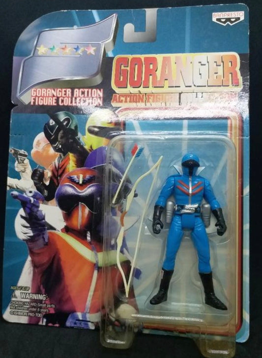 Banpresto Himitsu Sentai Goranger Gorenger Collection Blue Fighter Action Figure