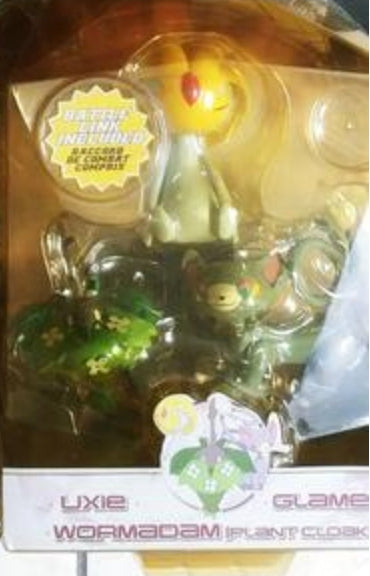 Jakks Pacific 2007 Pokemon Pocket Monster Diamond And Pearl Uxie Glameow Wormadam Trading Collection Figure