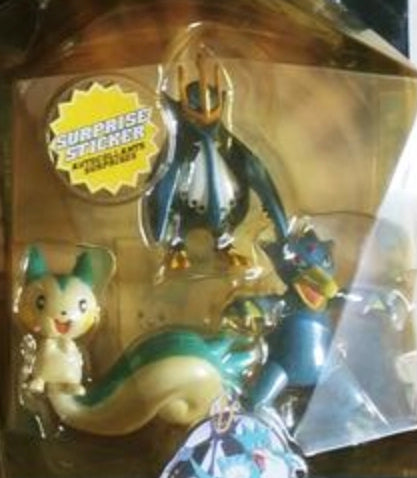 Jakks Pacific 2007 Pokemon Pocket Monster Diamond And Pearl Pachirisu Golduck Empoleon Trading Collection Figure