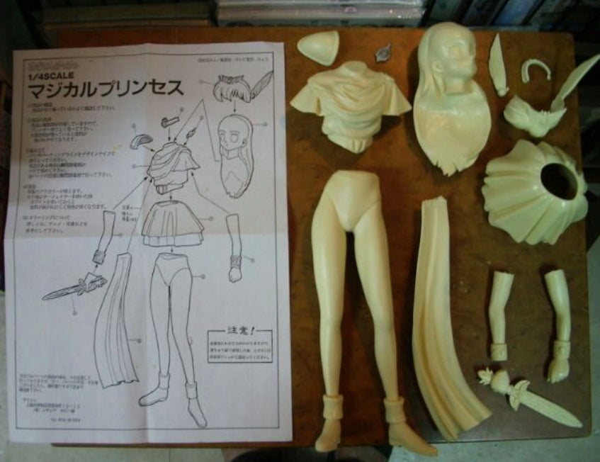 Musasiya 1/4 Akazukin Chacha Limited Edition Cold Cast Model Kit Figure