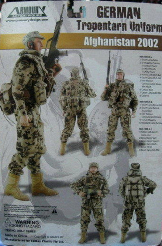 Armoury 1/6 12" WWII German Tropentarn Uniform Afghanistan 2002 3 Action Figure Set
