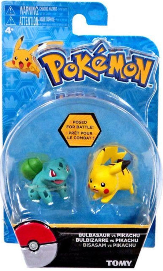 Tomy Pokemon Pocket Monster Battle Collection Bulbasaur vs Pikachu Trading Figure