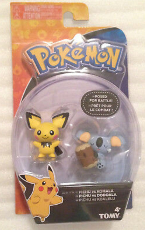 Tomy Pokemon Pocket Monster Battle Collection Pichu vs Komala Trading Figure