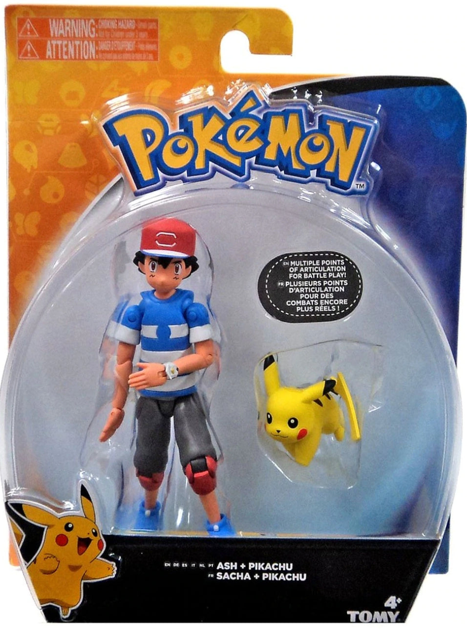 Tomy Pokemon Pocket Monster Collection Ash & Pikachu Action Figure