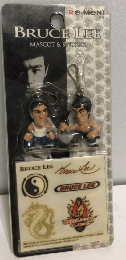 Re-ment Bruce Lee Strap & Sticker Mascot Figure
