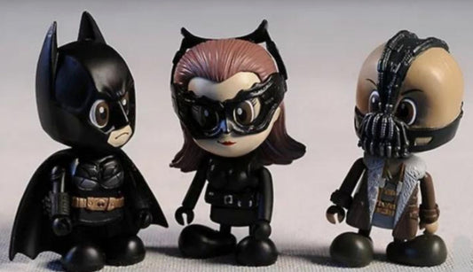 Hot Toys Cosbaby DC Comics Batman Batgirl Bane 3 3" Collection Figure Set