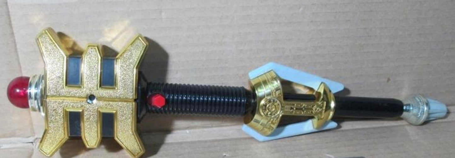 Bandai Power Rangers Zeo Ohranger Weapon Golden Power Staff Stick Used