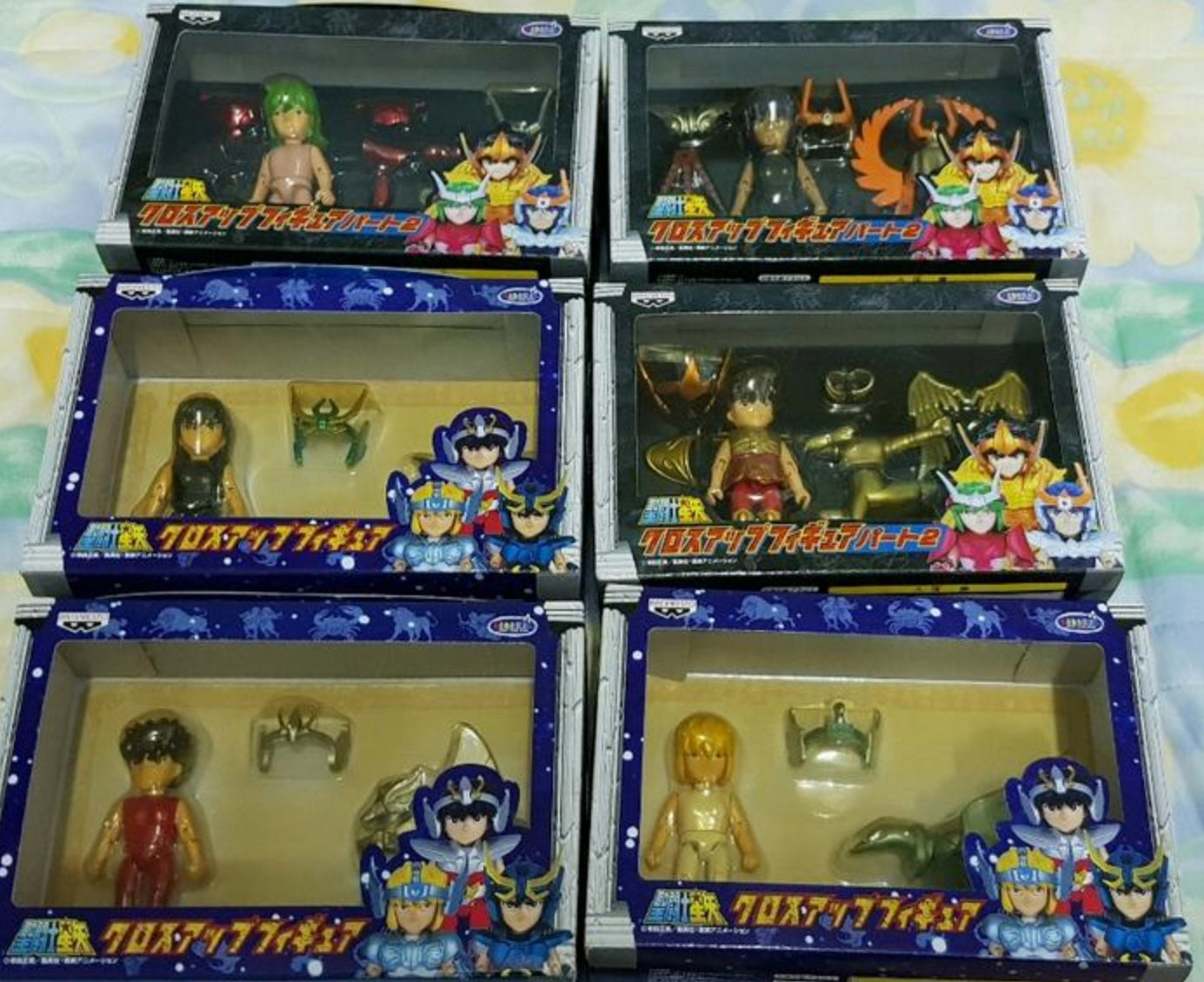 Banpresto Saint Seiya Myth Cloth Up Part 1 & 2 6 Action Figure Set