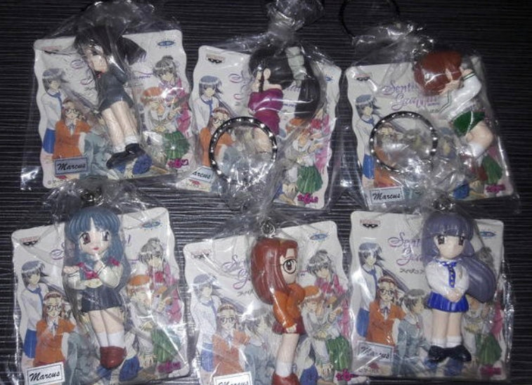 Banpresto Sentimental Graffiti 6 Strap Swing Key Chain Holder Trading Figure Set