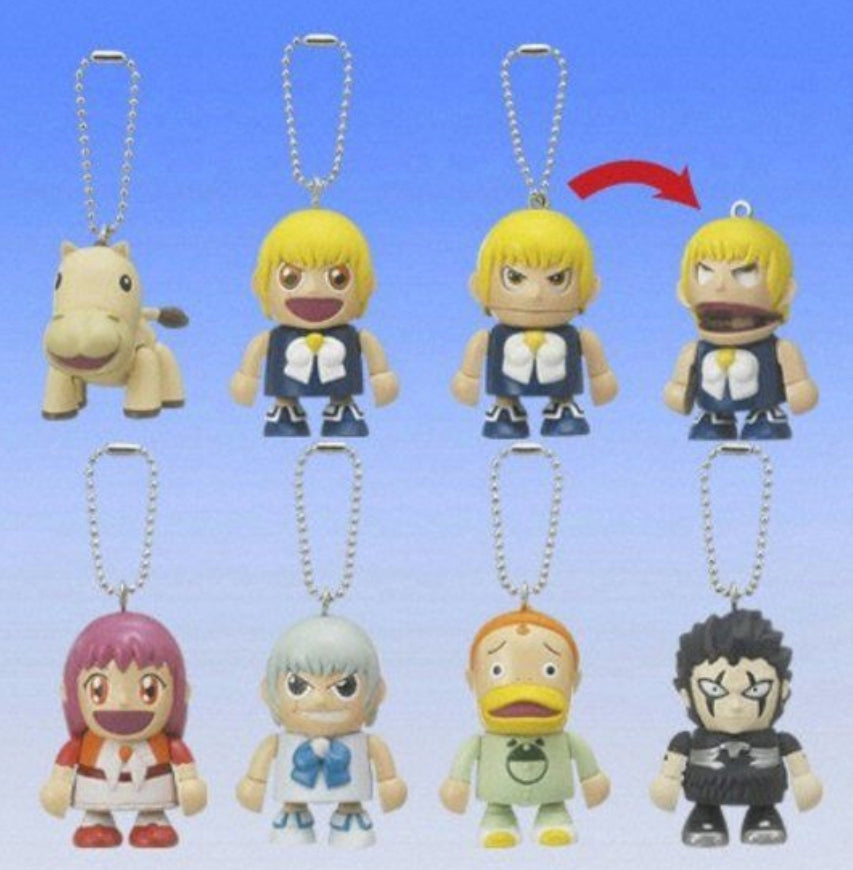 Bandai Konjiki No Gash Bell Zatch Gashapon 7 Strap Mascot Swing Collection Figure Set