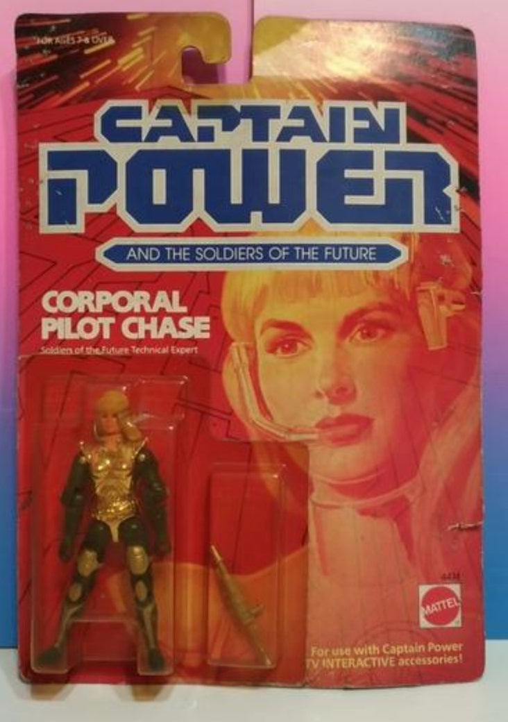 Mattel Captain Power And the Soldiers Of The Future Corporal Pilot Chase Action Figure
