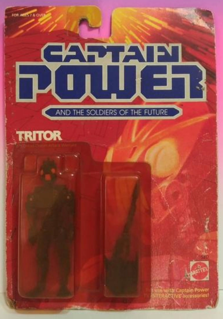 Mattel Captain Power And the Soldiers Of The Future Tritor Action Figure