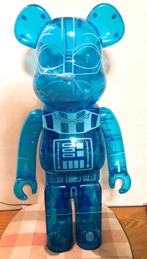 Medicom Toy Be@rbrick 1000% Star Wars Darth Vader Crystal Blue ver 29" Vinyl Figure Used