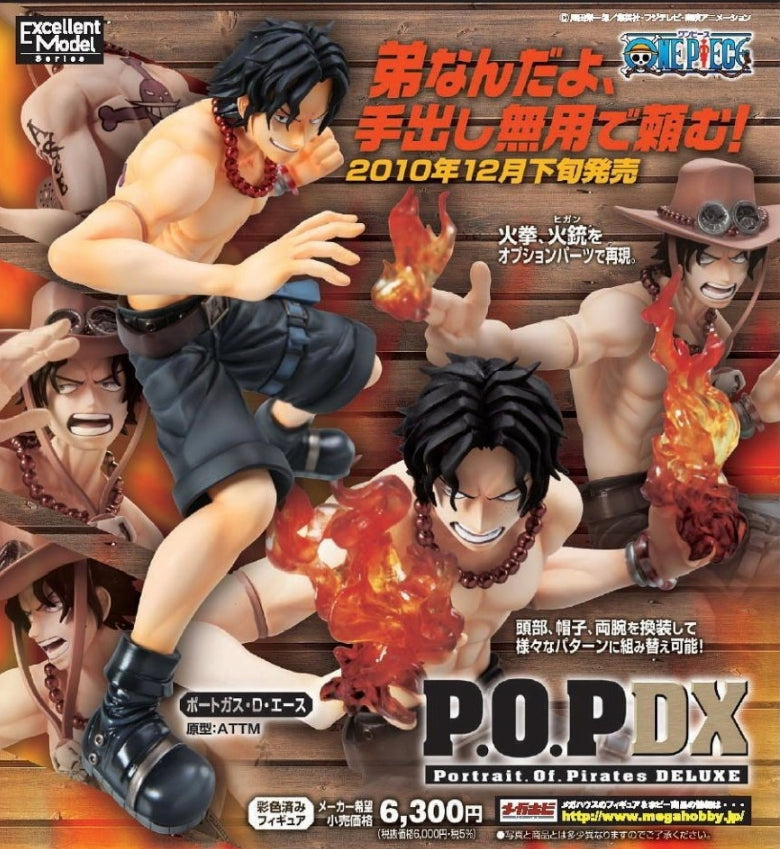Megahouse 1/8 One Piece POP DX Portgas D. Ace ver Pvc Figure