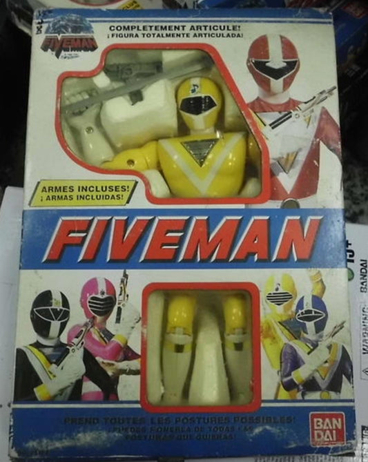 Bandai Power Rangers Chikyuu Sentai Fiveman Chogokin Yellow Fighter Action Figure