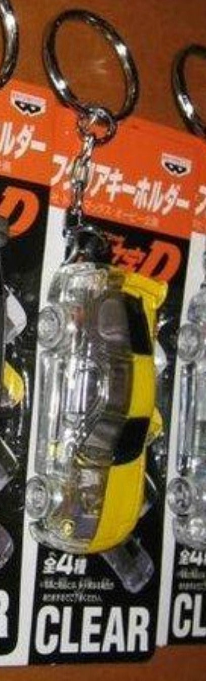 Banpresto Initial D Half Clear Strap Key Chain Holder Trading Figure Type C