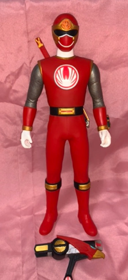 Power Rangers Hurricaneger Ninja Storm Red Fighter Soft Vinyl Action Figure