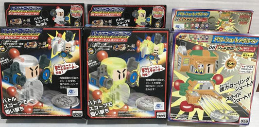 Takara B-Daman Bomberman Battle Scope Medalman 3 Model Kit Figure Set