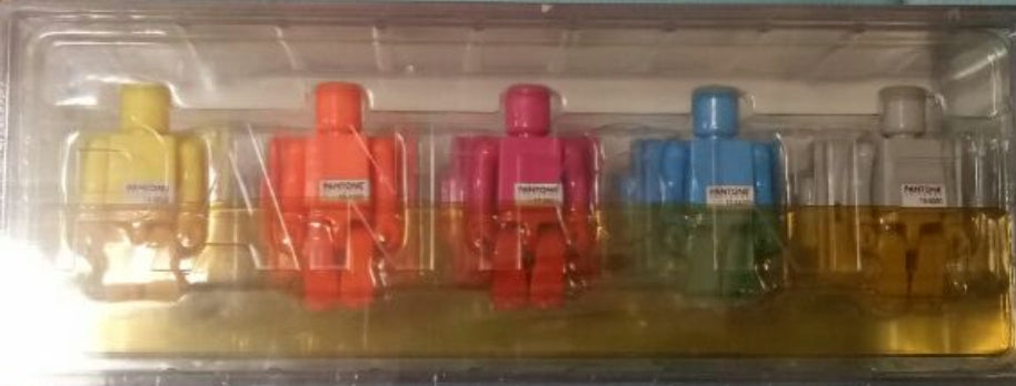 Medicom Toy Kubrick 100% Pantone Intial Booster Box 5 3" Vinyl Figure Set