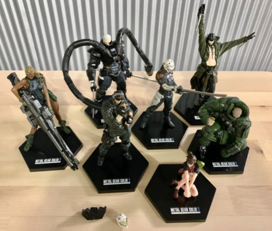 Konami Metal Gear Solid 2 Substance Collection 7 Color Trading Figure Set