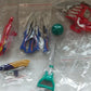 Bandai Power Rangers Jungle Fury Gekiranger 5 Mini Weapon Trading Figure Set