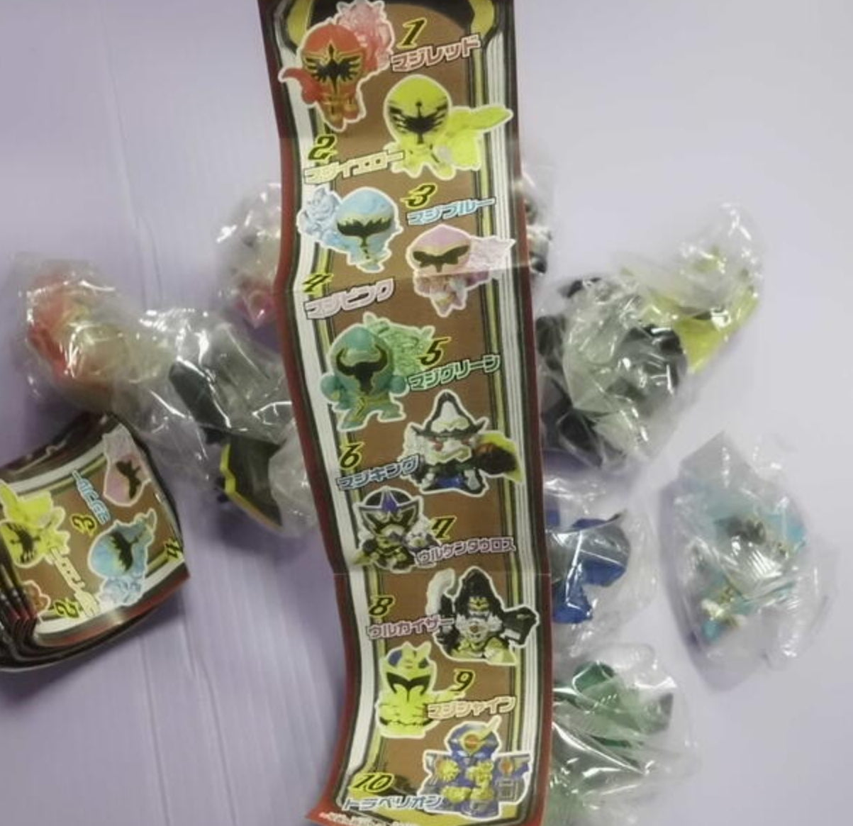 Bandai Power Rangers Mystic Force Magiranger Gashapon 10 Collection Figure Set