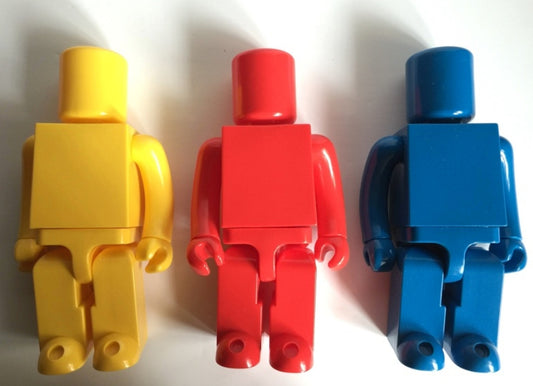 Medicom Toy Kubrick 400% Red Yellow Blue 3 Action Figure Set