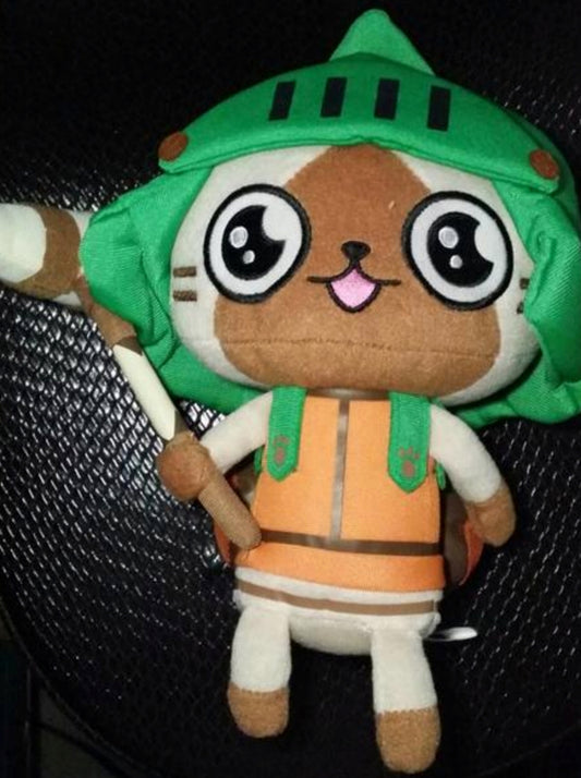 Banpresto Capcom Monster Hunter Nikki Poka Poka Airu Mura G Ichiban Kuji Prize C Airou 9" Plush Doll Figure