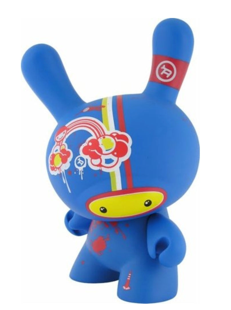 Kidrobot 2008 Dunny Doma Red & Blue ver 8