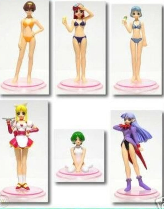 Yujin To Heart Aqua Plus 6 Trading Collection Figure Set