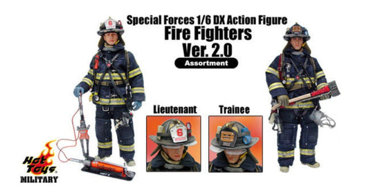 Hot Toys 1/6 12" Military Special Forces DX Fire Fighters ver 2.0 Assortment Lieutenant Trainee 2 Action Figure Set