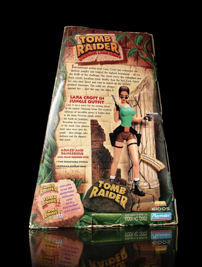 Playmates Tomb Raider Lara Croft Tomb Raider in Jungle Outfit 9" Display Dioramas Trading Figure