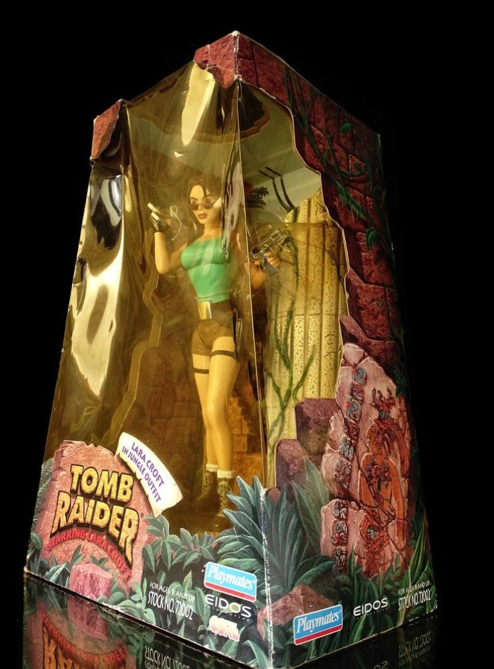 Playmates Tomb Raider Lara Croft Tomb Raider in Jungle Outfit 9" Display Dioramas Trading Figure