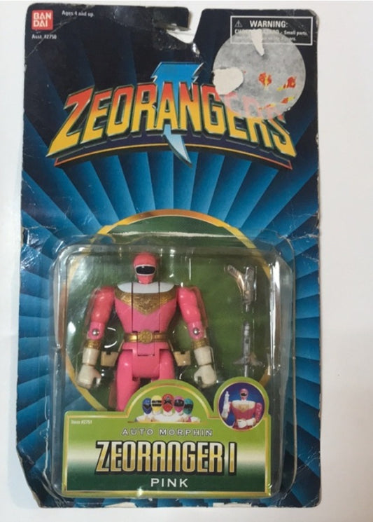 Bandai 1996 Power Rangers Zeo Ohranger I Pink Action Collection Trading Figure