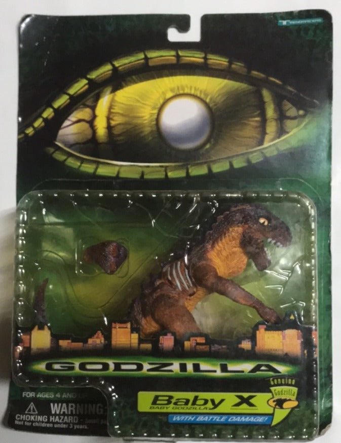 Trendmasters 1998 Baby Godzilla Baby X with Battle Damage Action Figure