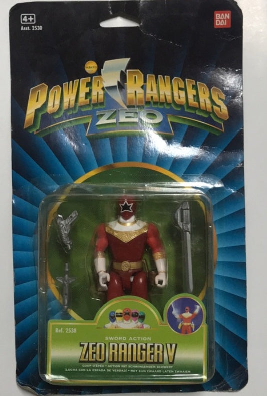 Bandai 1997 Power Rangers Zeo Ohranger V Red Action Collection Trading Figure