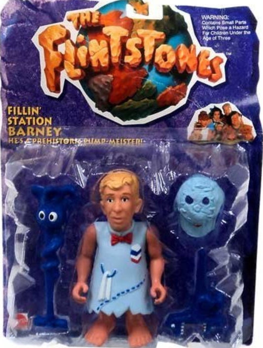 Mattel 1993 The Flintstones Fillin Station Barney Action Figure