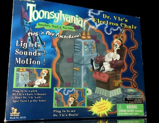 Toy Island Toonsylvania Monsters Muck Mayhem Dr Vic's Electron Chair Trading Figure