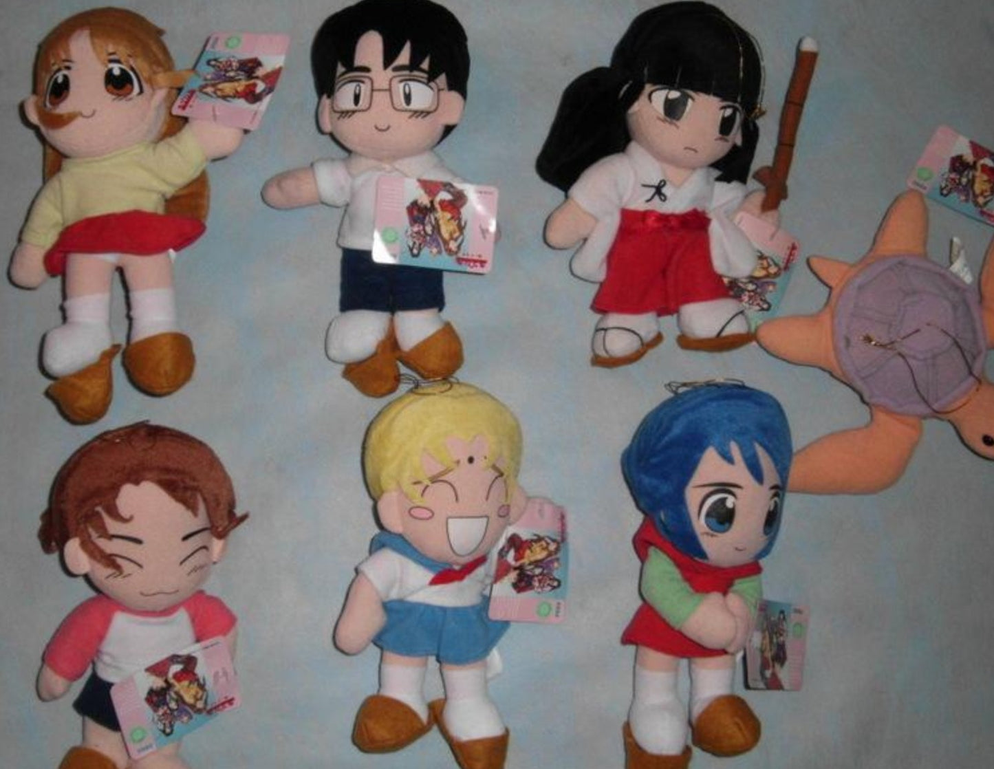 Sega Prize Love Hina 7 Plush Doll Collection Figure Set