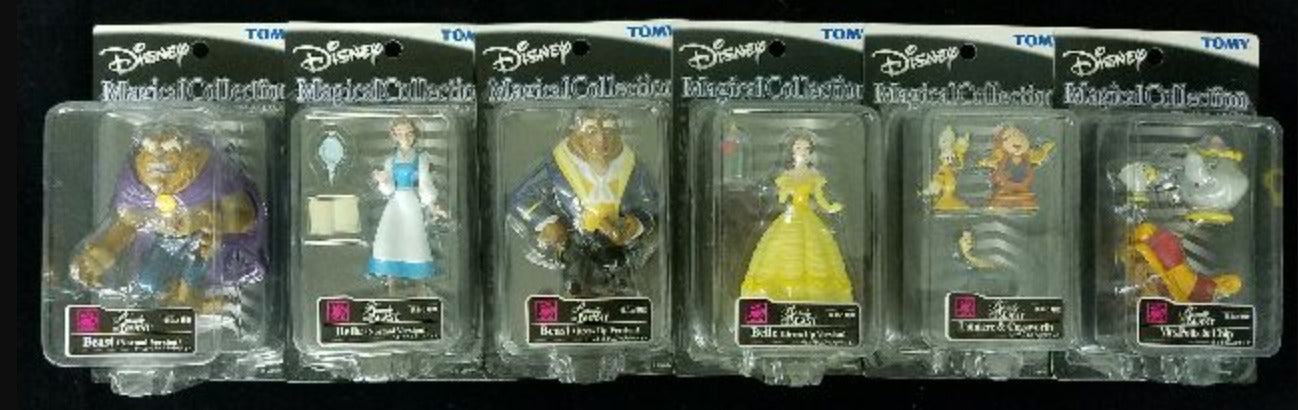 Tomy Disney Magical Collection Beauty and the Beast 6 Trading Figure Set