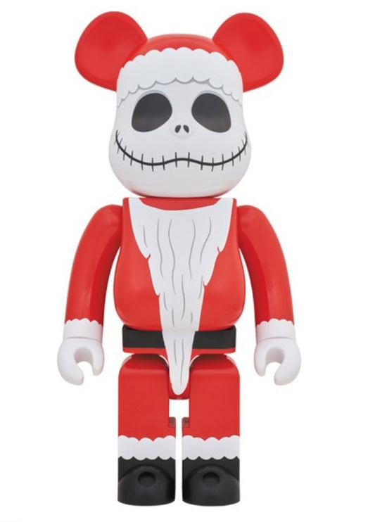 Medicom Toy Be@rbrick 1000% Nightmare Before Christmas Jack Skeleton Santa Claus ver 29" Vinyl Figure