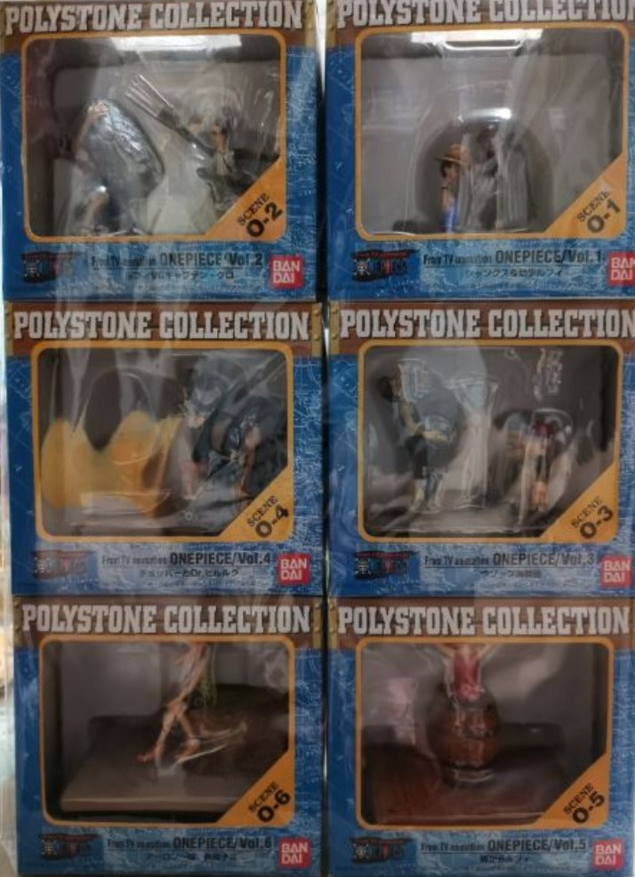 Bandai Polystone Collection Scene One Piece 6 Trading Figure Set
