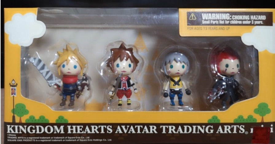 Square Enix Disney Kingdom Hearts Avatar Trading Arts Mini 4 Figure Set