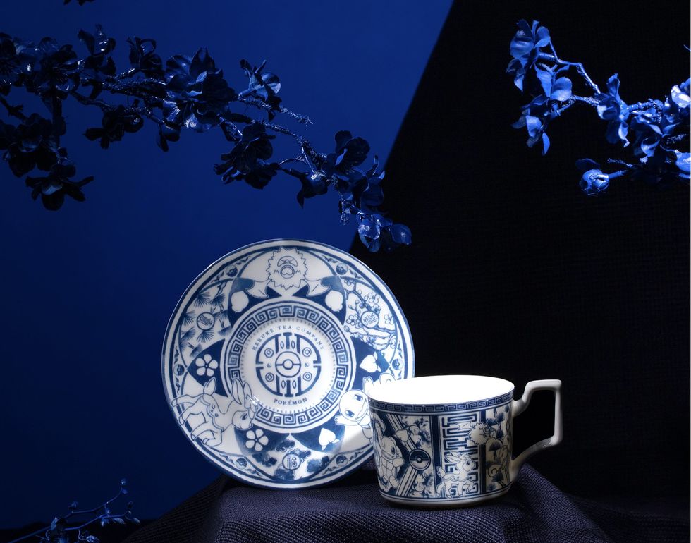 Pocket Monster Pokemon Taiwan Kebuke Limited Ceramics Porcelain Tea Cup & Plate Set