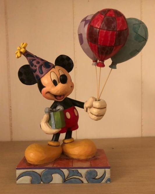 Enesco Jim Shore Disney Traditions Mickey Mouse Cheerful Celebrations Collection Figure