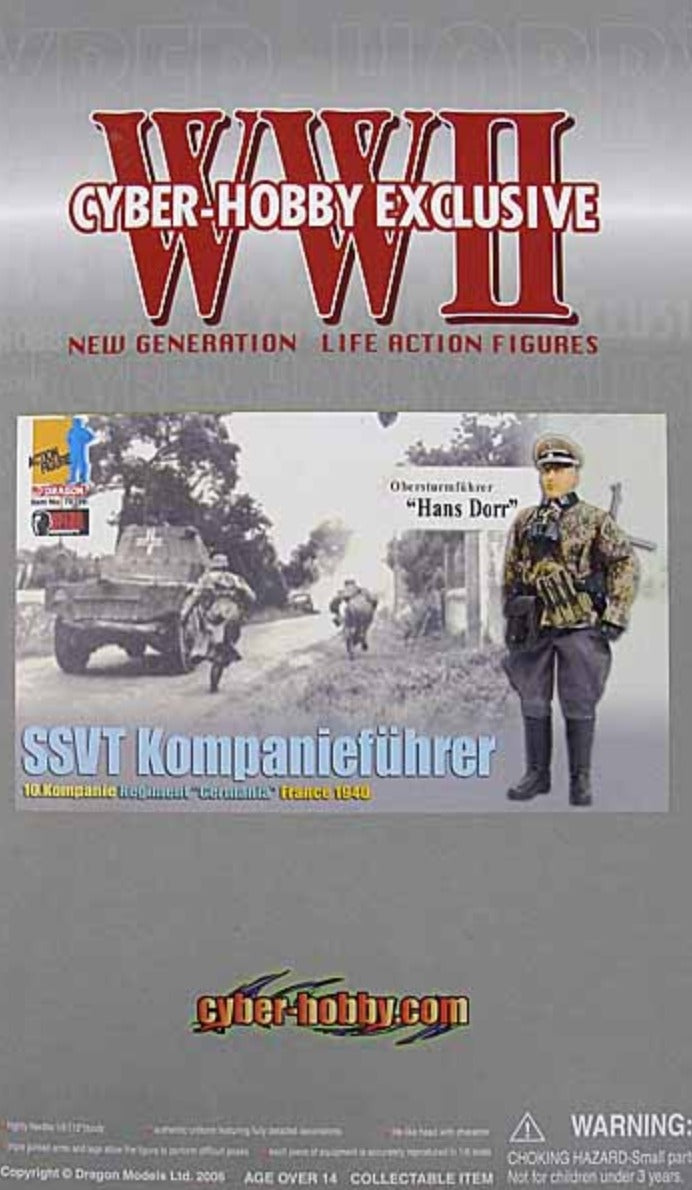 Dragon 1/6 12" WWII Cyber Hobby Exclusive SSVT Kompaniefuhrer Hans Dorr Action Figure