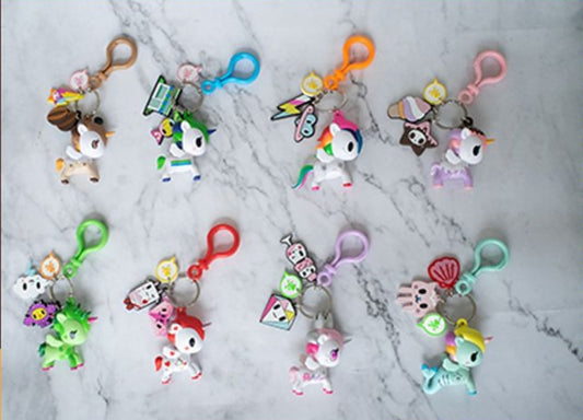 Tokidoki x Family Mart Limited Unicorno 8 Strap Collection Vinyl Figure Set