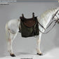 Asmus Toys 1/6 12" White Horse w/ Light Travel Saddle Set Action Figure