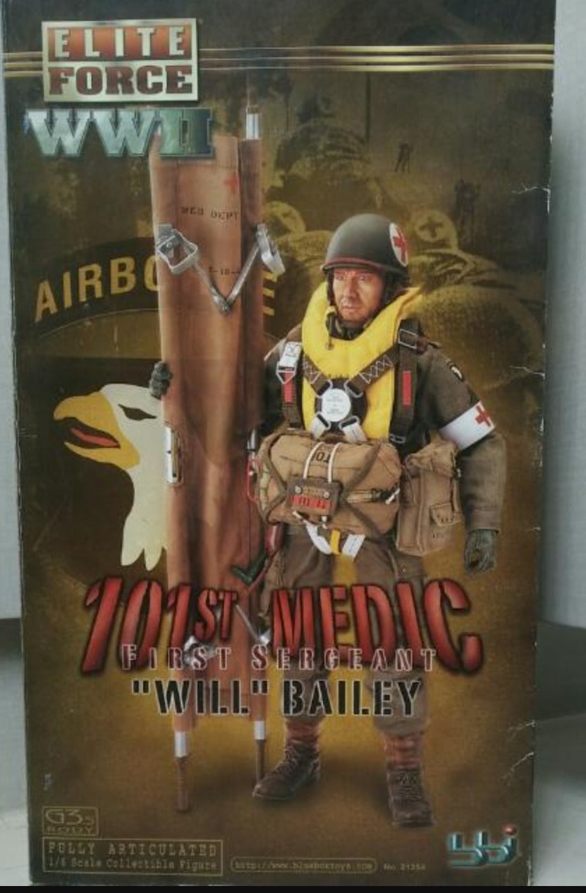 BBi 1/6 12" WWII 101st Medic First Sergeant Will Bailey Action Figure